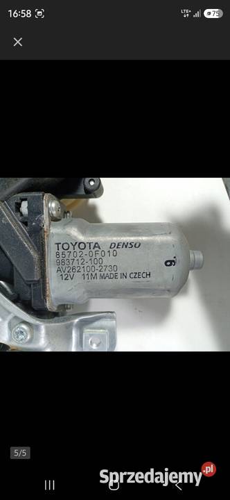 Toyota Yaris II 2 0511 MECHANIZM SZYB LEWY Lubin sprzedam