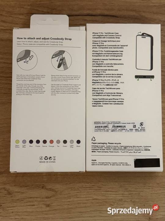 iPhone 17 Pro TechWoven Case Crossbody Strap Warszawa