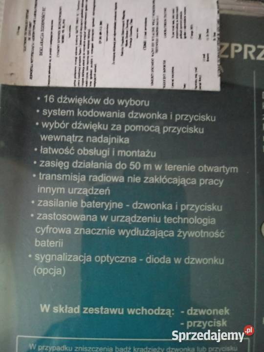 Dzwonek bezprzewodowy RL3918 Olkusz