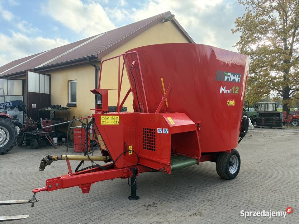 Wóz paszowy RMH Mixell 12 paszowóz 12m3 nieuszkodzony Wozy paszowe Myszyniec