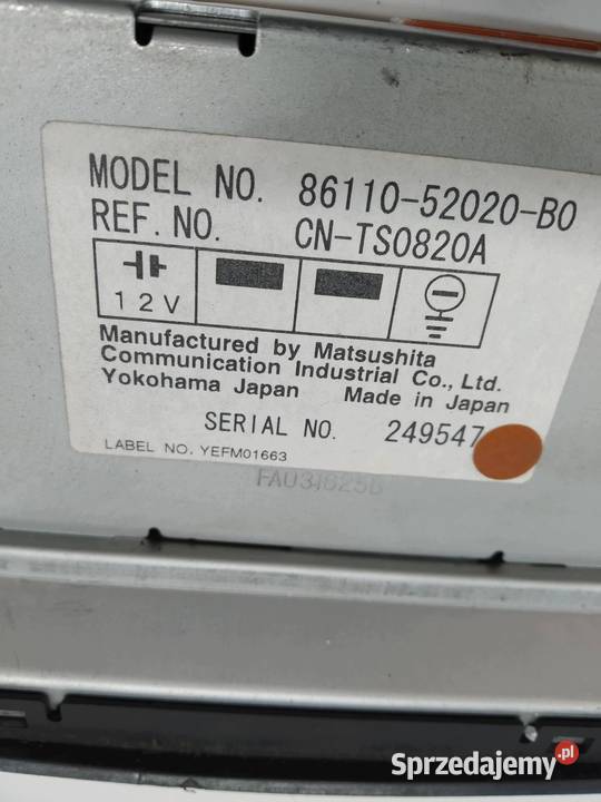 WYŚWIETLACZ RADIA 8611052020B0 Toyota Yaris I Liczniki i zegary świętokrzyskie