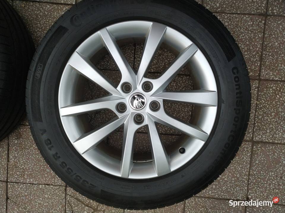 Oryginalne felgi Skoda Elbrus 18 opony letnie pomorskie Bytów