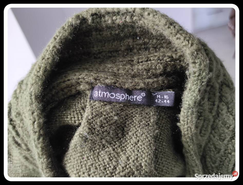 Atmosphere cieplejsza bluzka narzutka zielona 40 Płock