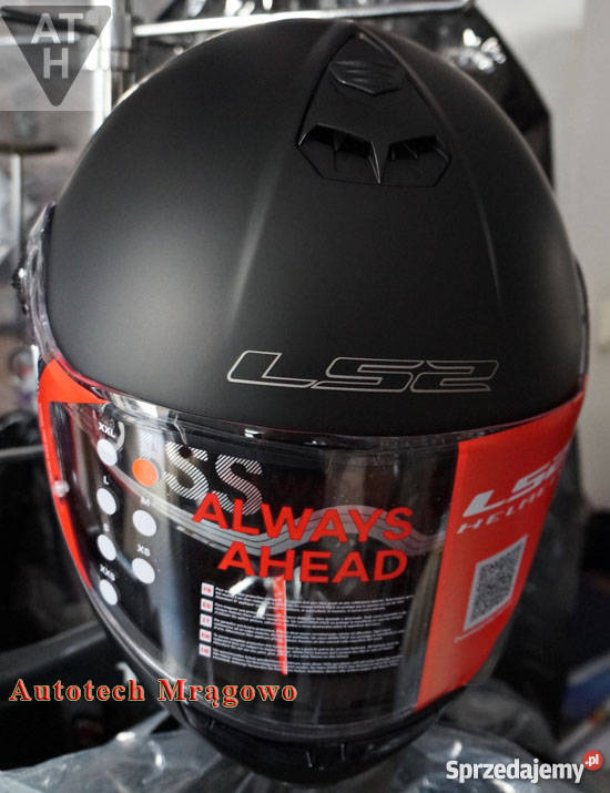 Kask SZCZĘKOWY LS2 STROBE SOLID Bledna czarny Mrągowo