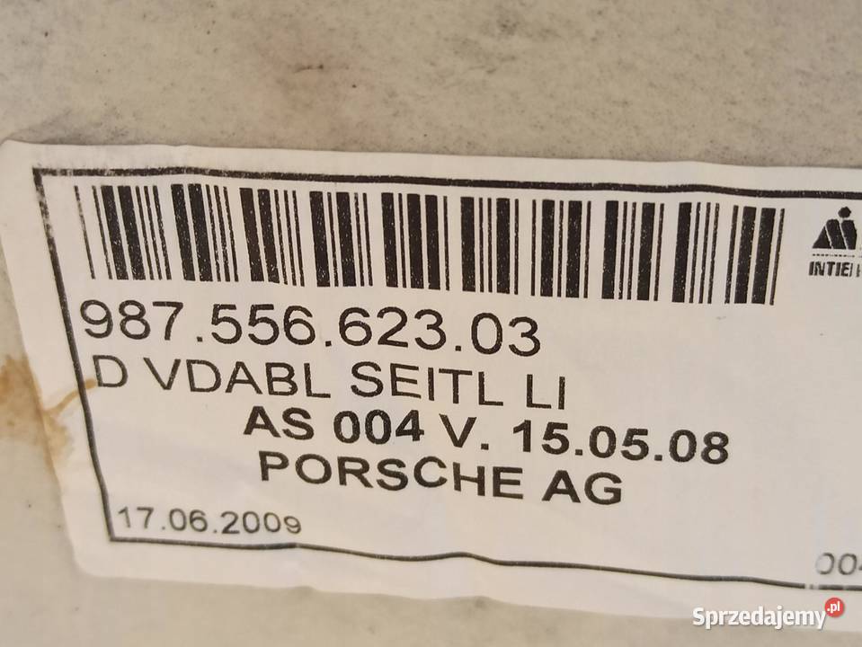PORSCHE BOXSTER WYGŁUSZENIE 98755662303