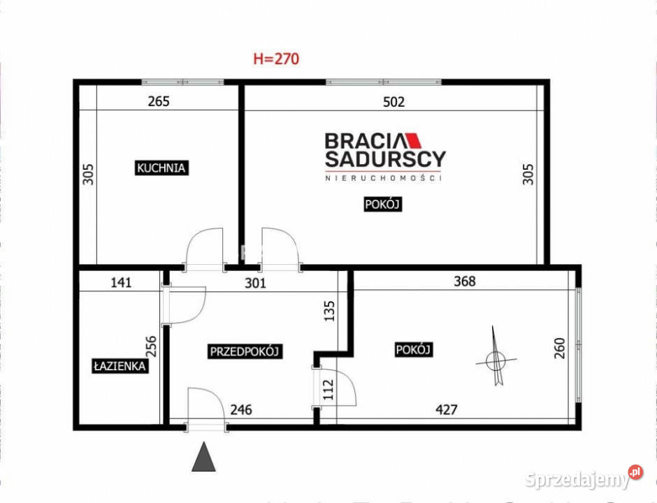 Mieszkanie Kraków os Ogrodowe 4513m2 2 pokoje 45.13m2