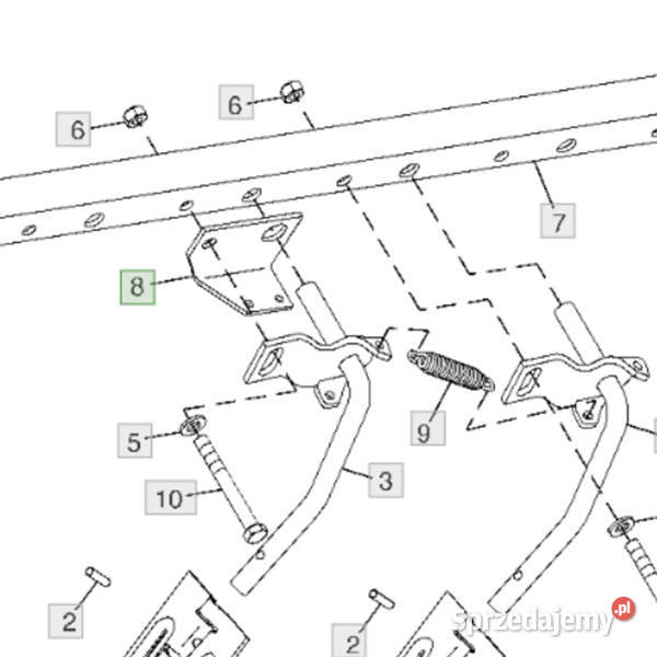 A46161 Uchwyt czyszczący lewy JOHN DEERE mazowieckie sprzedam