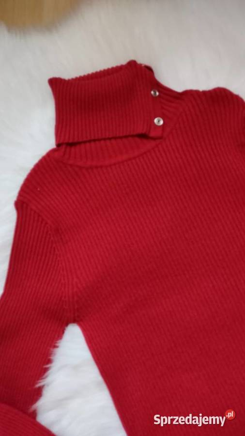 Golf w prążki bordowy SM Energie Olkusz