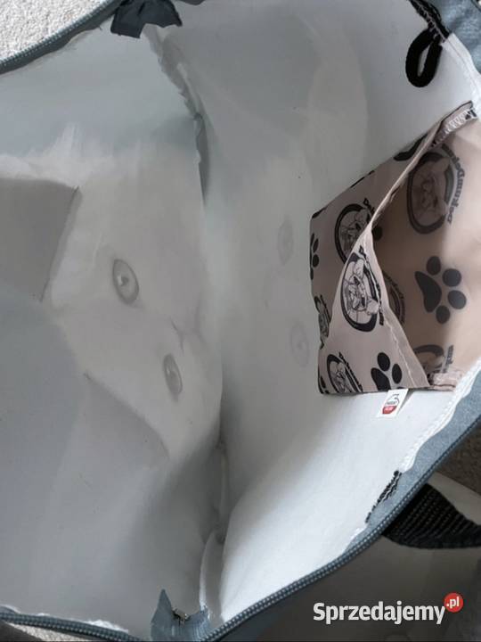 Torba A4 na ramię shopper kot biały maine coon mazowieckie Ząbki