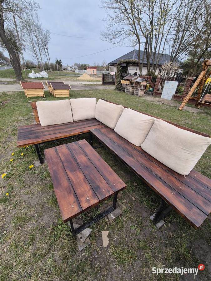 Stół 2m Ławki 2m Opalane Lakierowane ponad 10 Gostynin sprzedam