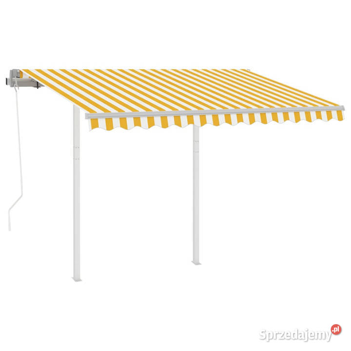 Automatycznie zwijana markiza ze słupkami 35x25m Warszawa