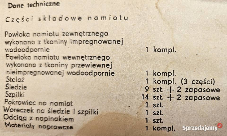 Namiot MIKRO 3 Kraków sprzedam