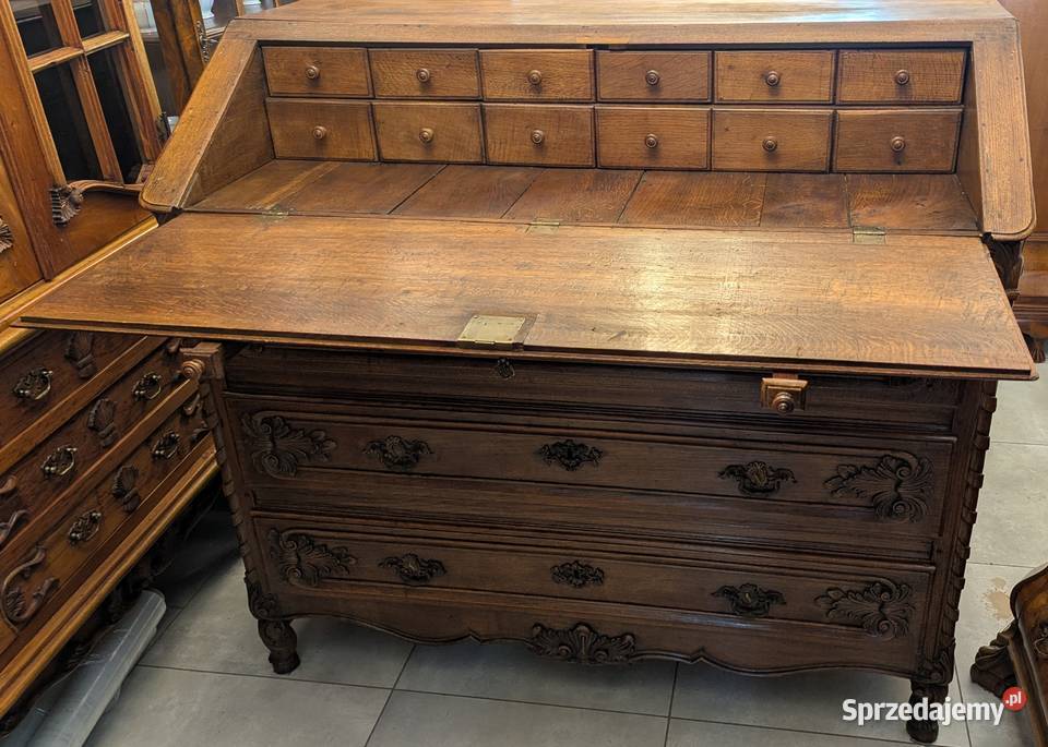 potęzny wspaniały dębowy sekretarzyksklep Dąbrowa Górnicza