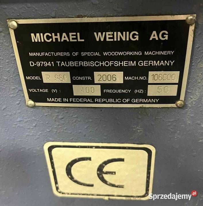 WEINIG RONDAMAT 960 szlifierkaostrzalka do Nowy Targ