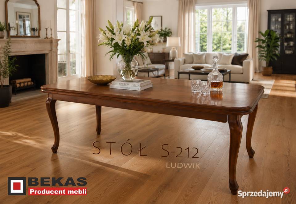 Stylowy Solidny Dębowy Stół S212 2002x50 Bekas Głowno sprzedam