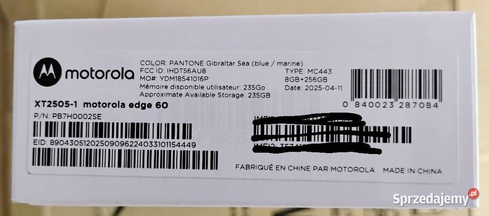 Motorola Edge 60 BlueMarine Nowa nieotwarta Gw Wrocław