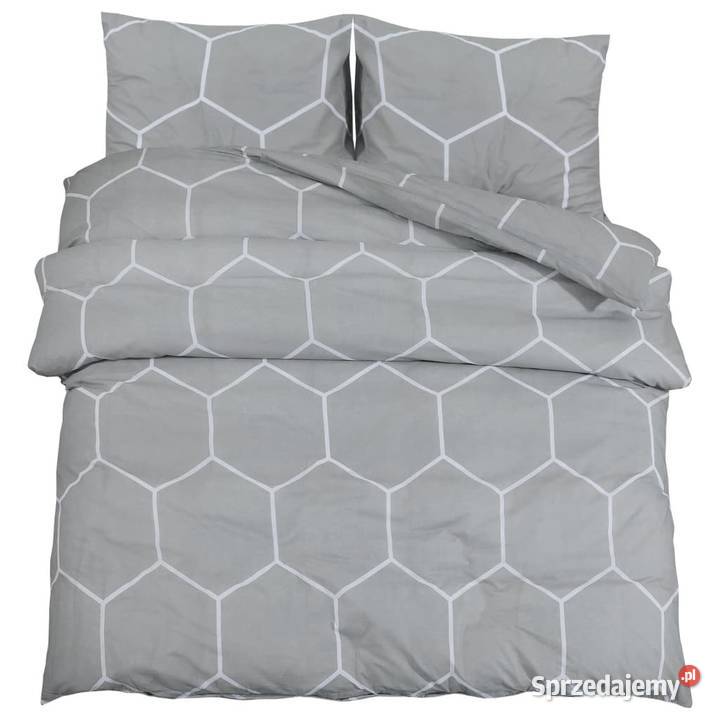 vidaXL Zestaw pościeli szary 260x240 Warszawa