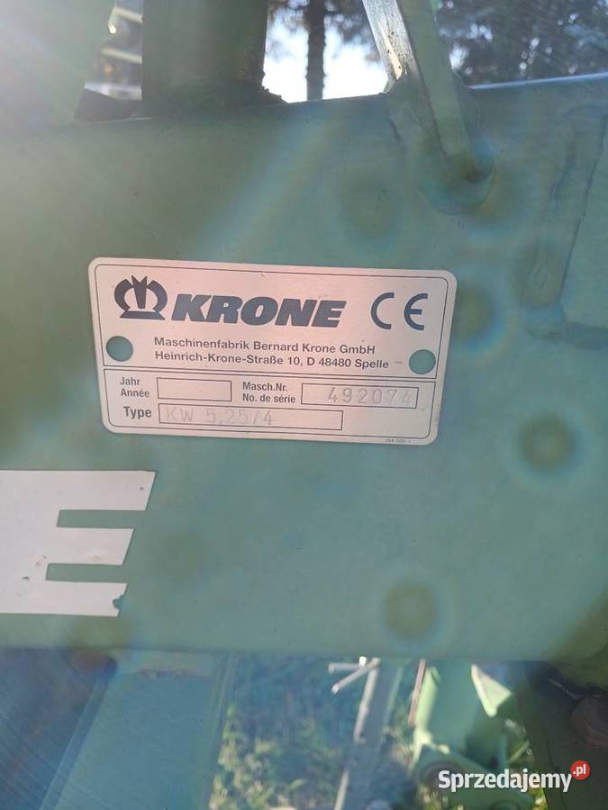 Przetrząsarka krone kw 525 hydrauliczna z Starachowice