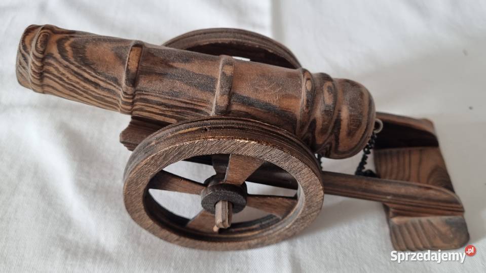 Armata wiwatówka drewniana miniatura odcienie brązowego Dekoracje i ozdoby mazowieckie Warszawa