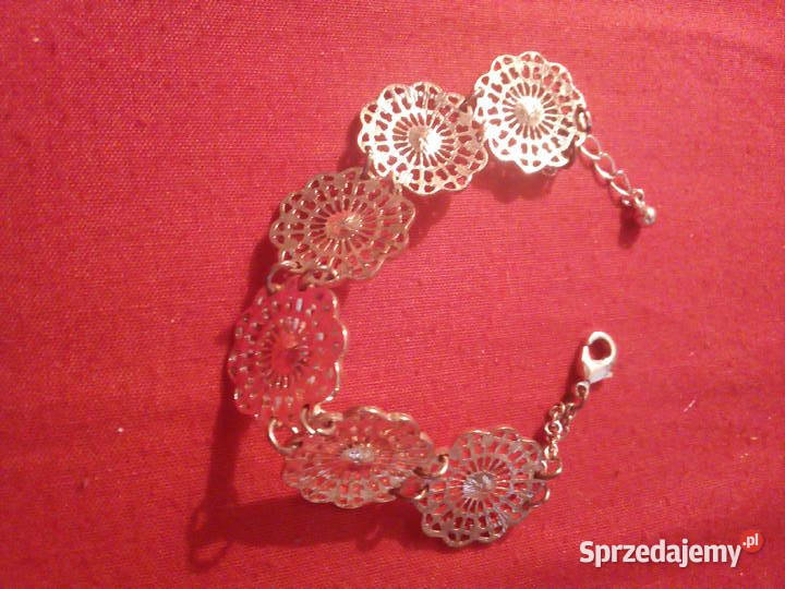 WALENTYNKI Bransoletka pozlacana złote