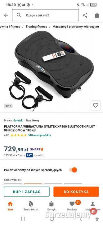 Platforma wibracyjna Gymtek XP 500