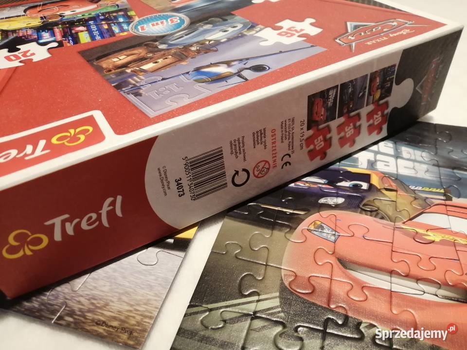 Auta Cars 3w1 34073 Trefl 20 36 50 Puzzle Czeladź