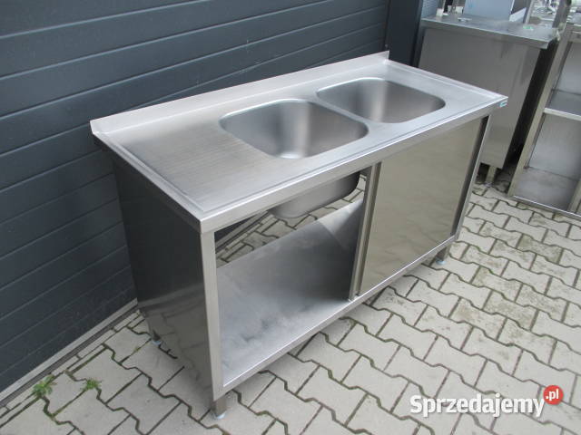 Zlew Gastronomiczny 2 Komorowy Drzwi Suwane Ostrów Wielkopolski sprzedam