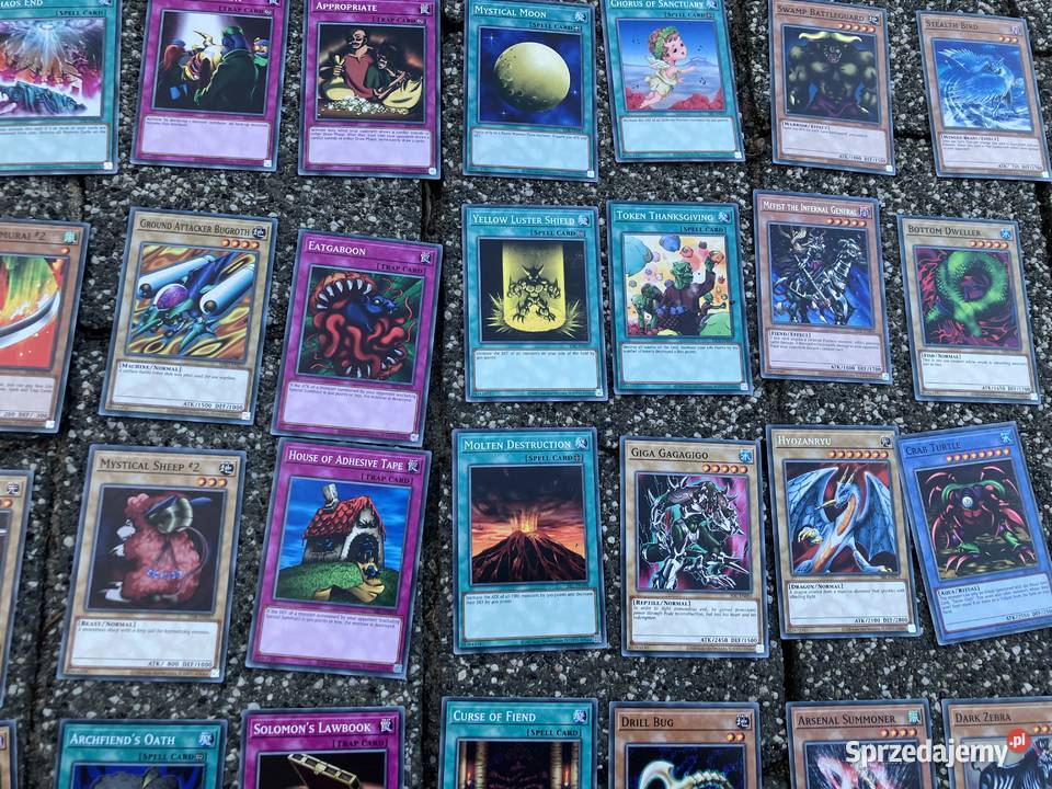 CAŁOŚĆ Oryginalne karty YuGiOh YuGiOh YuGiOh Yu Kraków