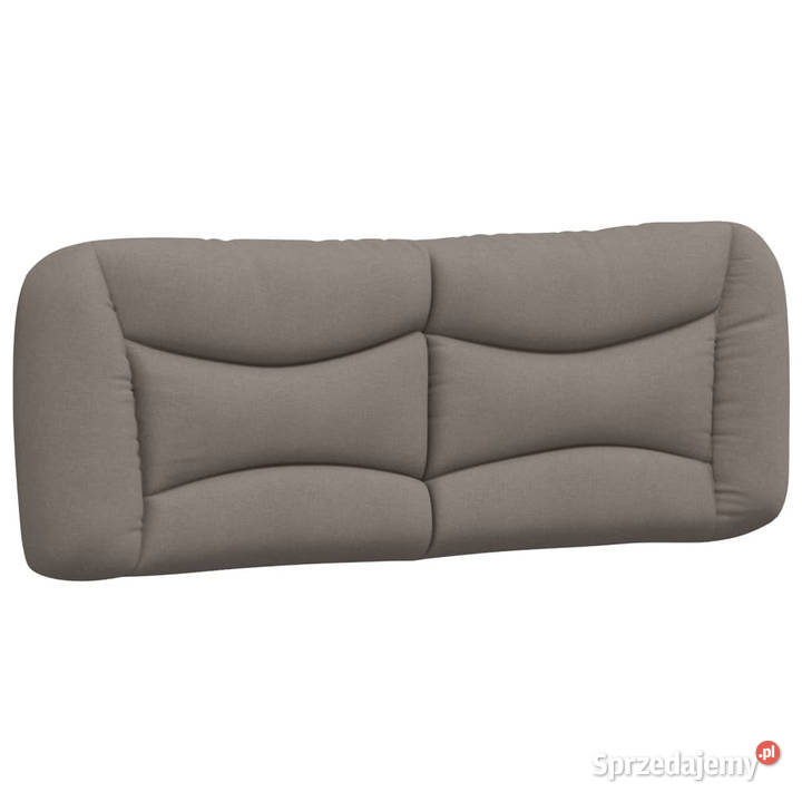 Łóżko z materacem taupe obite tkaniną 140x190 Warszawa