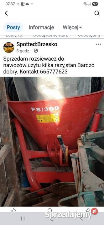 Rozsiewacz do nawozów Do ciągników małopolskie Sufczyn