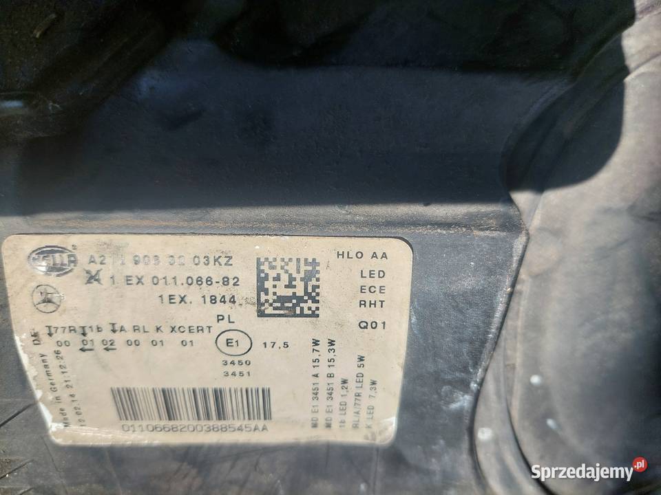Mercedes E klasa lampa full xenon 2129063203 Koszalin