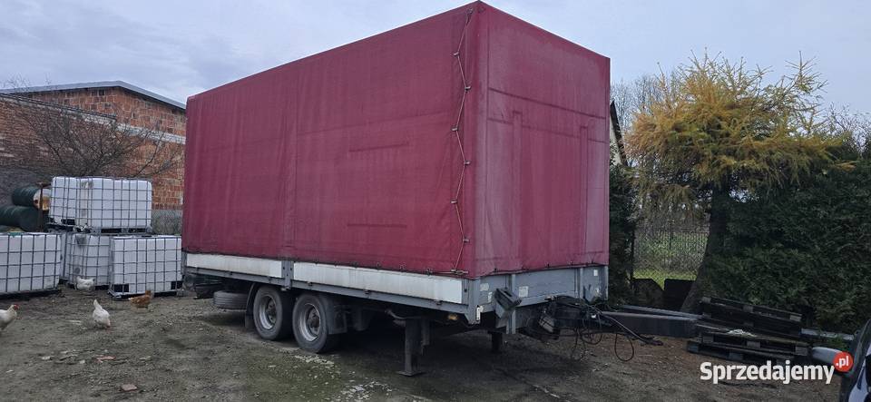 Przyczepa ciężarowa dwuosiowa spier 7 ton zaczep Góra Kalwaria