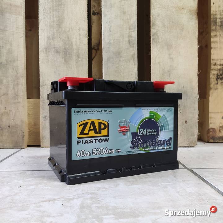Akumulator ZAP Standard 60Ah 520A niska PRAWY mazowieckie Białobrzegi sprzedam
