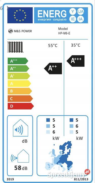 OKAZJA Nowa pompa ciepła MS Power 6 kW A Świecie