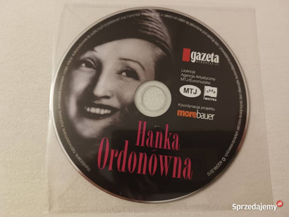 Hanka Ordonówna CD piosenki Płyta działa Brak