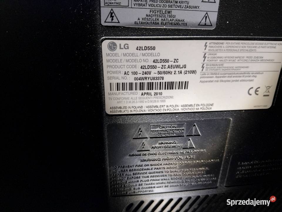 Telewizor LG 42 używany Sprawny Wrocław