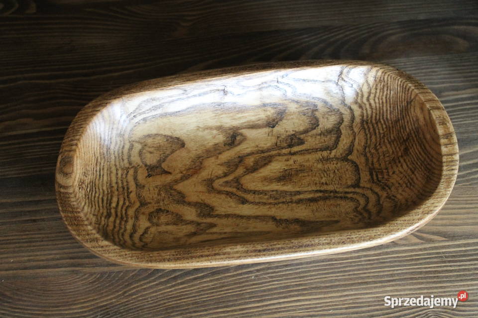 drewniana misa półmisek jesionowy Siekierki Małe