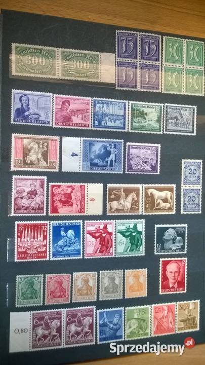znaczki NIEMCY III RZESZA zestaw 63 czyste Warszawa