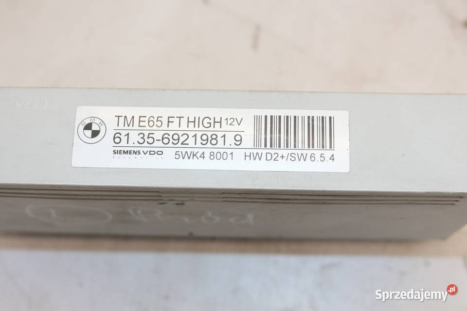 BMW 7 E65 MODUŁ DRZWI LEWY PRZÓD 69219819 Prochowice