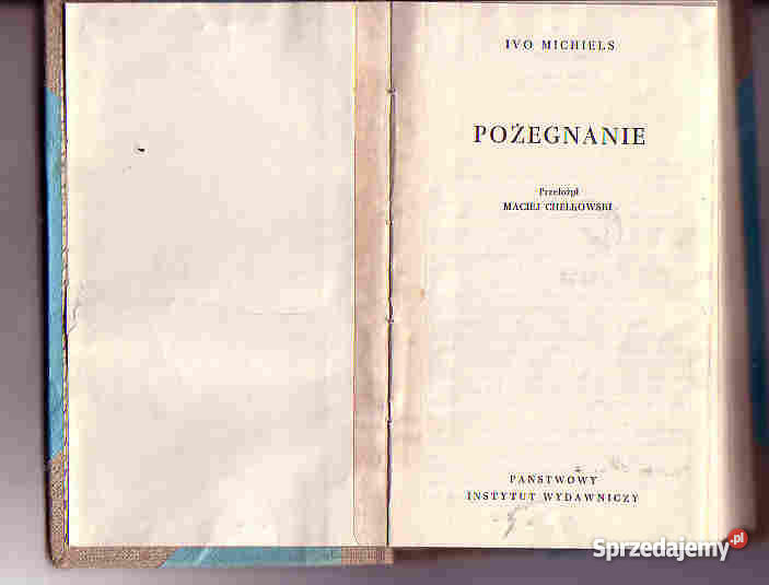 3685 POŻEGNANIE IVO MICHIELS sprzedam