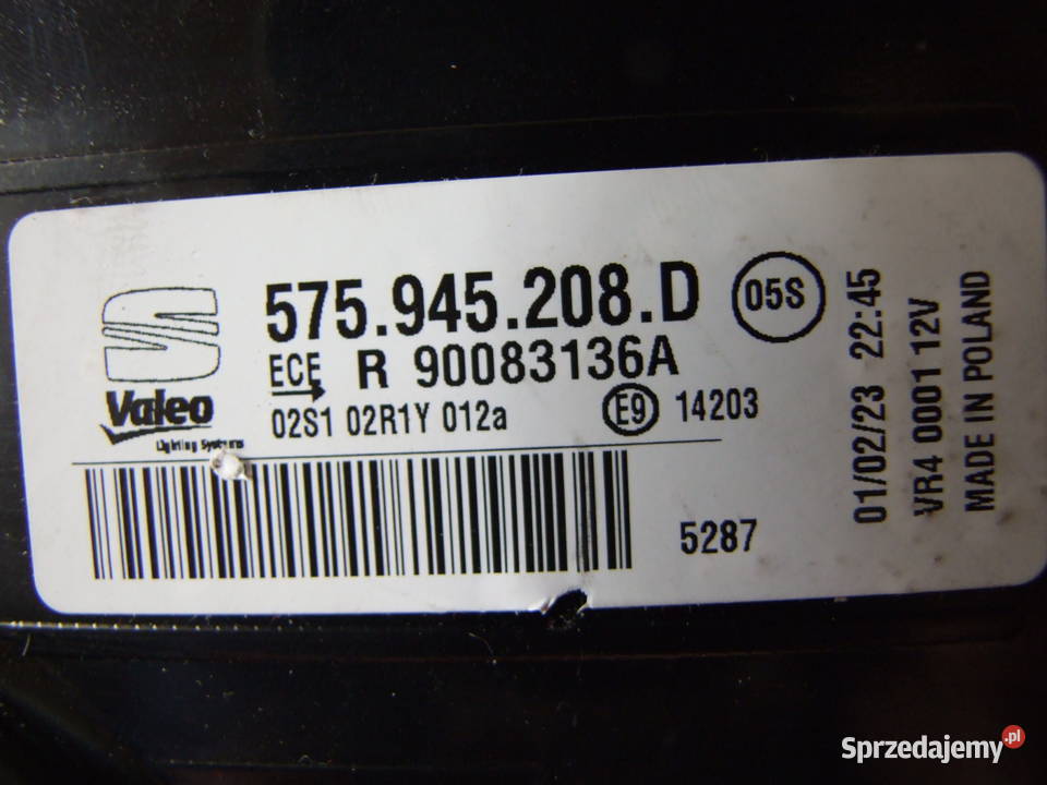 Lampa tył prawa Seat Ateca 90083136A Białystok