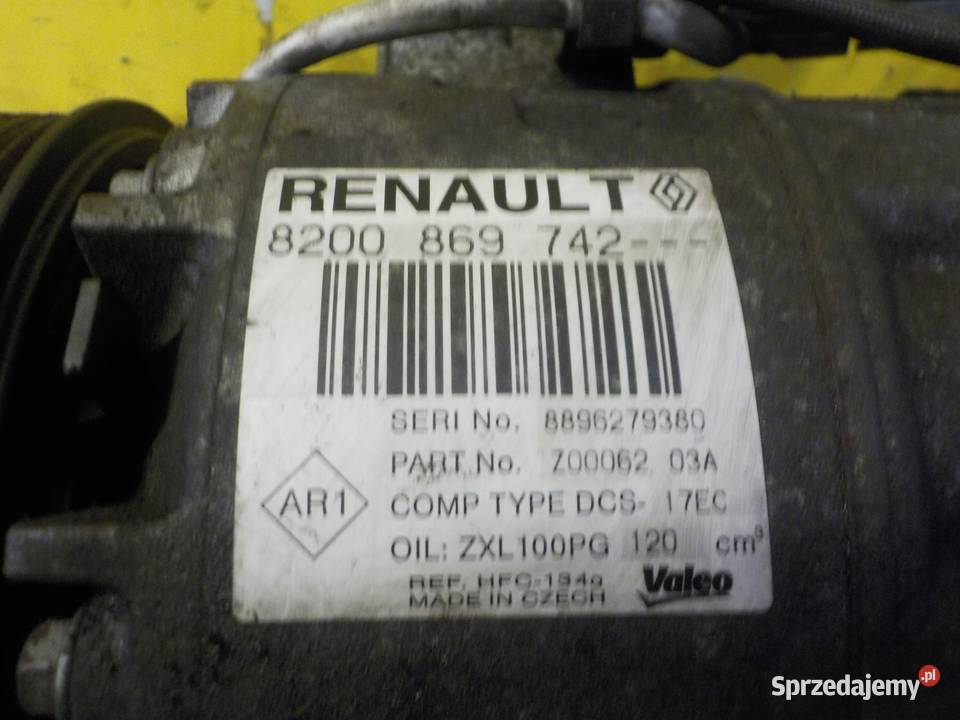 MEGANE III SCENIC 20 CVT 16V 140 11r M4R711 Kompresory klimatyzacji świętokrzyskie Suków