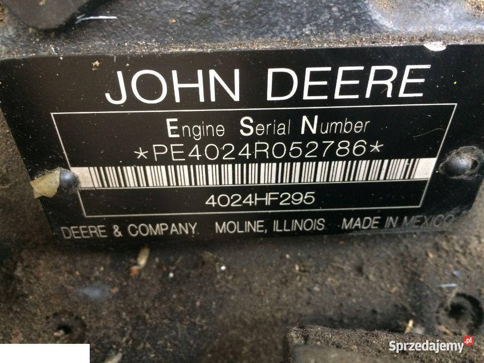 Silnik John Deere 4024 Części wielkopolskie Jastrzębniki