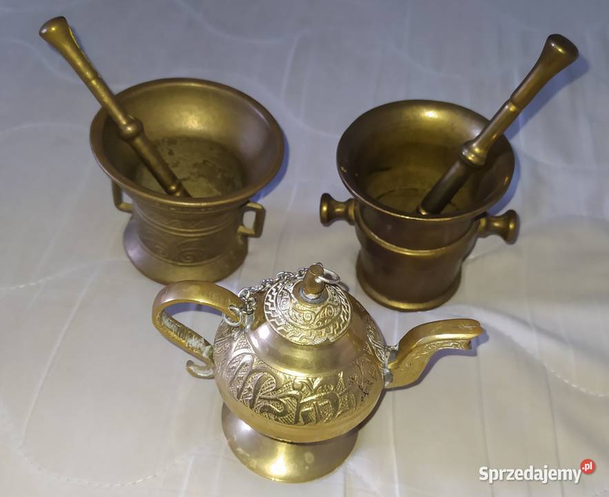 Moździerz Dzbanek z mosiądzu Gdańsk