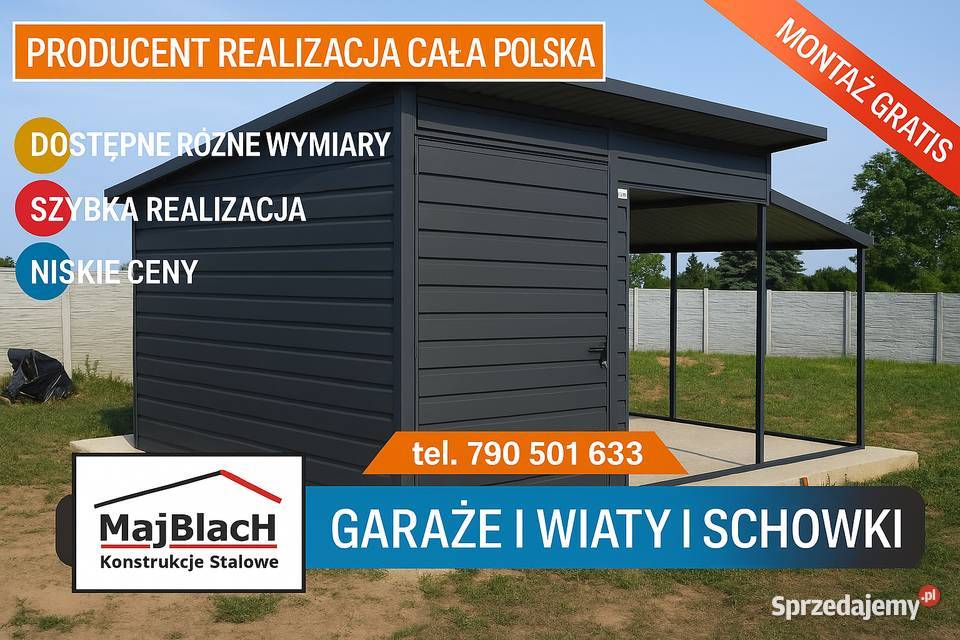 Mała Grafitowa Wiatka Magazyn Schowek Ogrodowy Bochnia