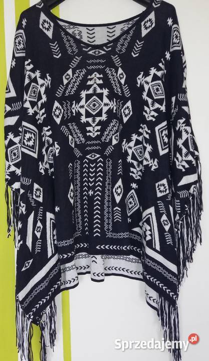 Ponczo z delikatnej dzianiny rozmiar uniwersalny Gliwice
