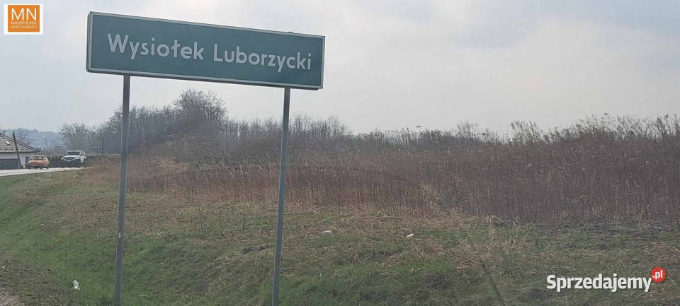 sprzedaży gruntu Wysiołek Luborzycki 2560m2 kanalizacja Sprzedaż