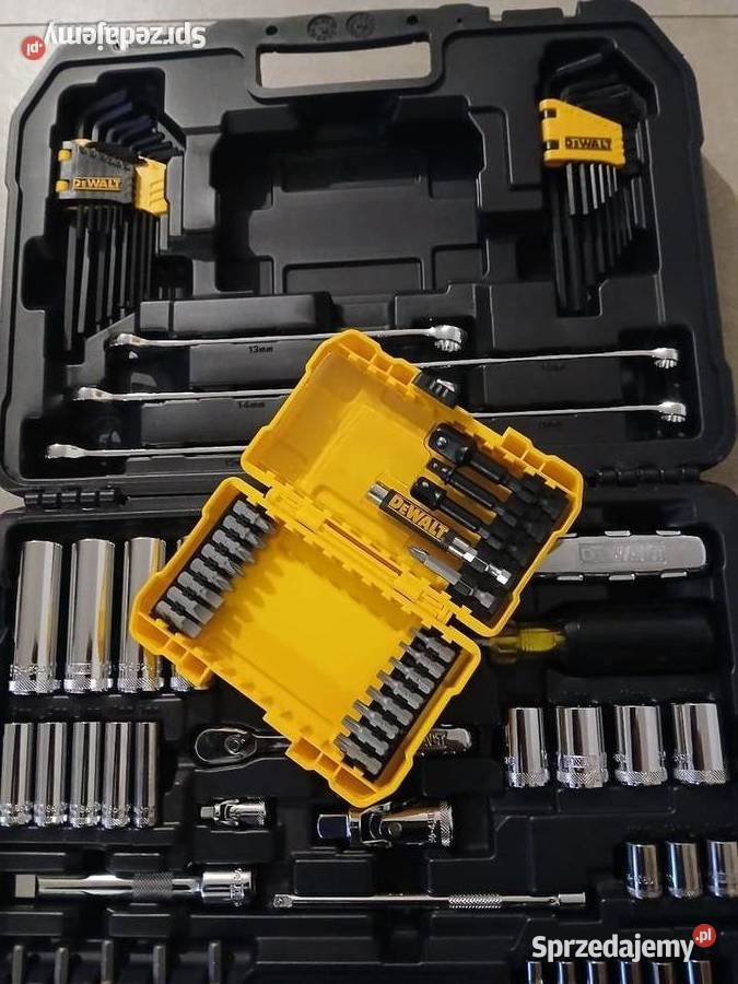 Zestaw kluczy nasadowych 89elementów Dewalt nowy Klucze