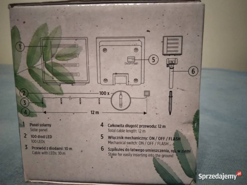 Łańcuch solarny led Wieliczka sprzedam