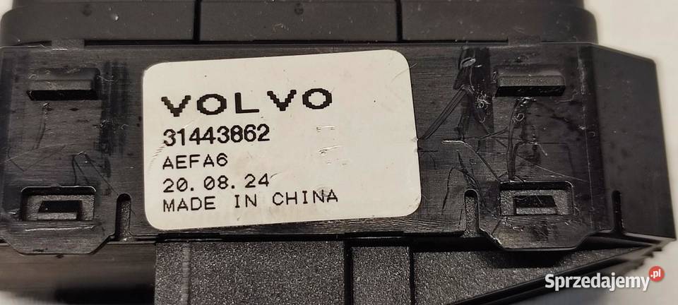 VOLVO XC40 PRZEŁĄCZNIK PAMIĘCI FOTELA 31443862